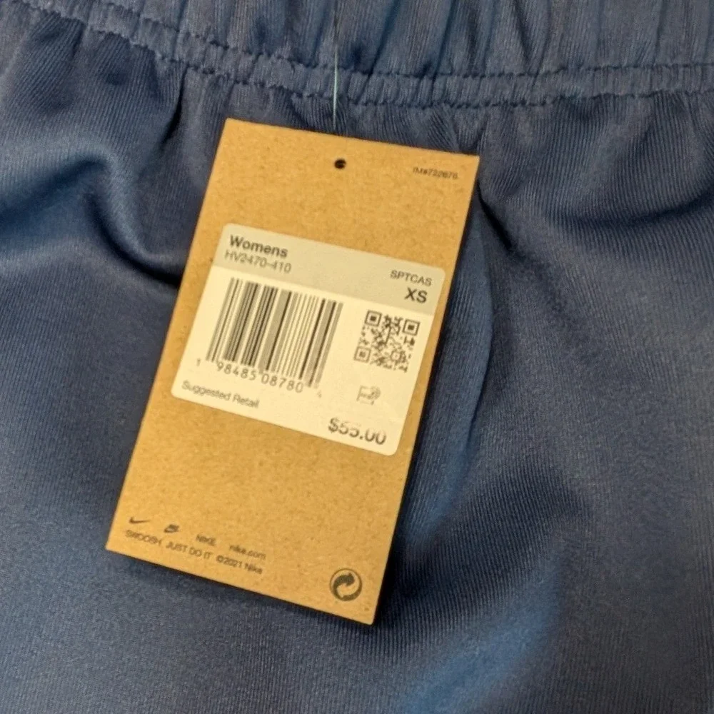 Nike Womens Skirt Blue White Piping Pockets HV2470-410 XS NWT